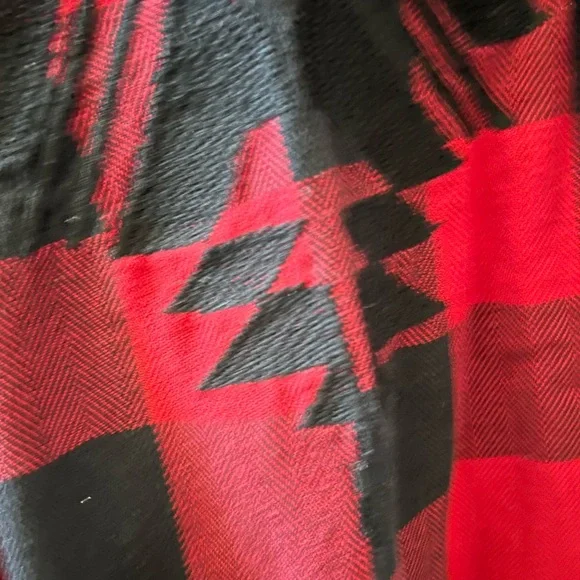 RAILS Larsson Embroidered button down in crimson jet. Tribal. Buffalo check. EUC - Picture 3 of 13